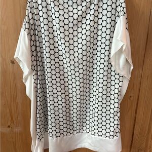 Black and white polka dot Caftan style dress